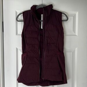 Women's Burgundy Puffer Vest